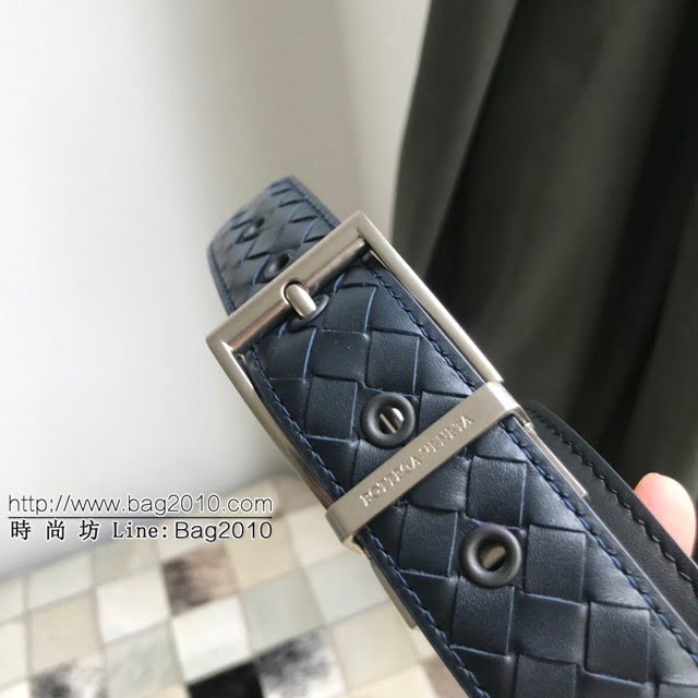 BV男士皮帶 寶緹嘉手工編織雙面牛皮腰帶  jjp1547